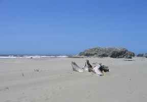 At a beach close to Bandon, our southern-most point on the trip